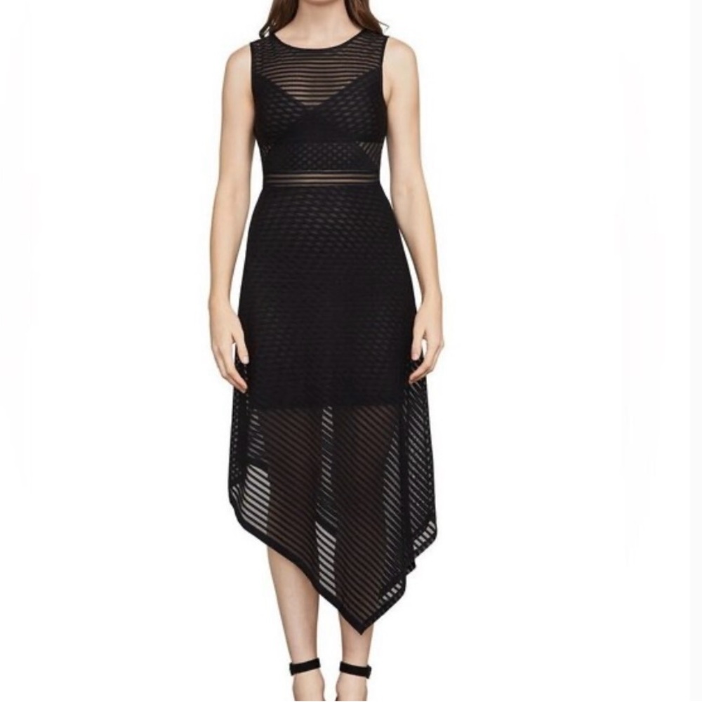 BCBGMaxAzria Black Asymmetrical Dress